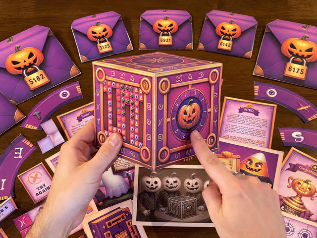 Make Halloween unforgettable with The Halloween Box, a printable escape room kit designed for kids, teens, and families. This DIY mystery game features six puzzles, five magical stone pieces, and a storyline filled with haunted guardians. Easy to print and play, it’s the perfect activity for classrooms, family nights, or spooky parties. Solve codes, crack locks, and restore Halloween magic in 45–60 minutes of thrilling escape room fun at home.