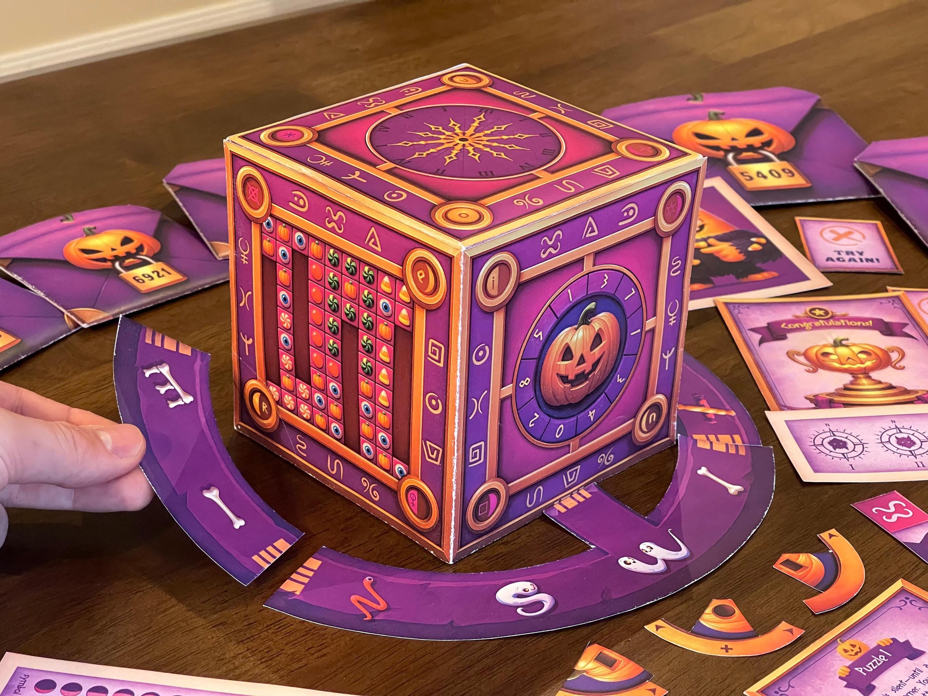 Turn your home into a haunted adventure with The Halloween Box printable escape room. Featuring the Guardians of Halloween — the Candy Monster, the Werewolf, the Witch, the Ghost, and Jack O’Lantern — this game challenges players to solve riddles, crack codes, and restore the spirit of Halloween. Easy to set up and perfect for groups of 2–6, it’s an ideal family activity, classroom Halloween event, or party game that delivers spooky fun and lasting memories.