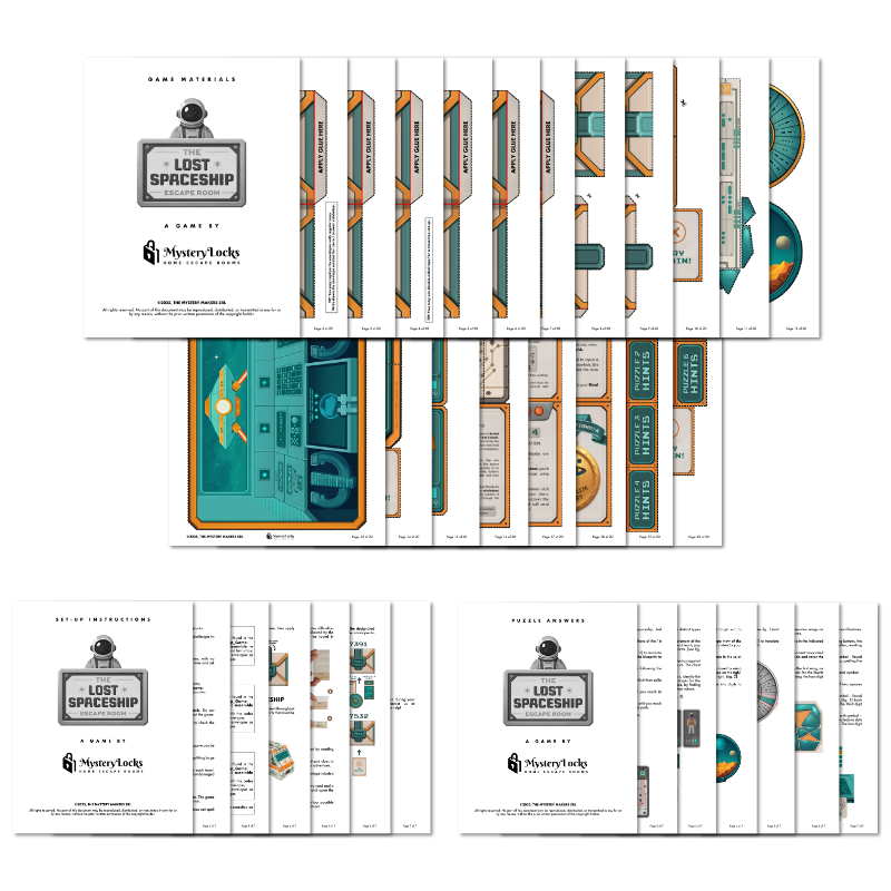 The Lost Spaceship - Sci-Fi Printable Escape Room