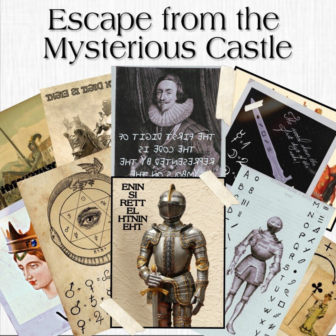 The Medieval Castle Printable Escape Room - MysteryLocks Home Escape Rooms