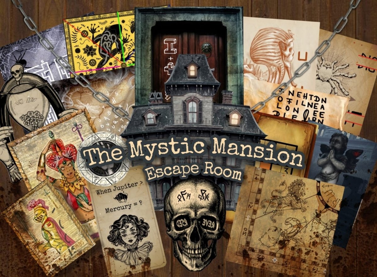 The Mystic Mansion Printable Escape Room - MysteryLocks Home Escape Rooms