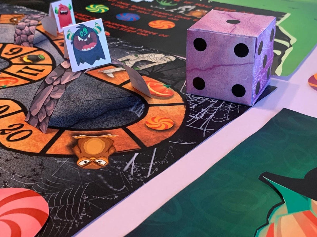 This Halloween board game brings spooky fun to your game nights with thrilling challenges and eerie surprises. Perfect for a haunted evening with family and friends!