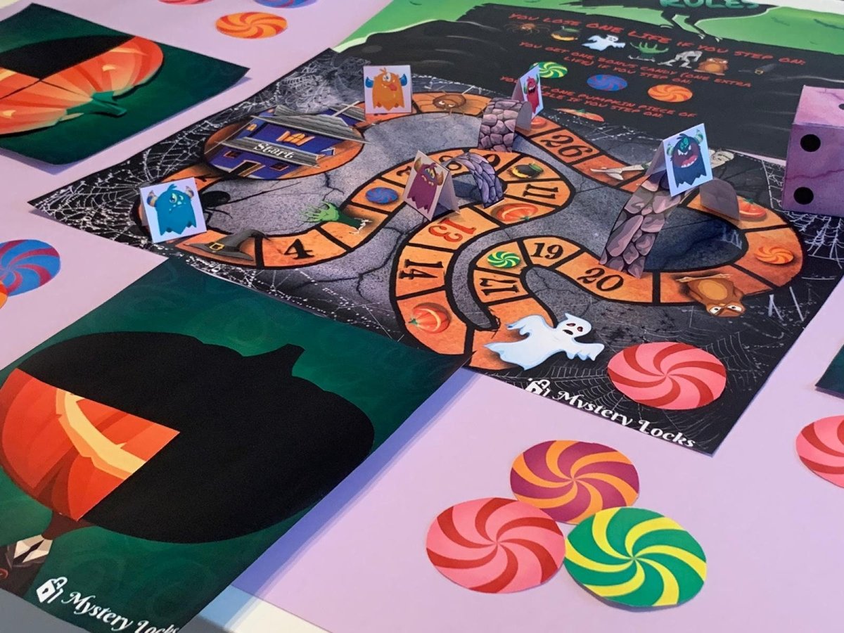 This Halloween board game offers a fun and spooky experience with interactive challenges and ghostly themes. Perfect for creating memorable game nights during the Halloween season.