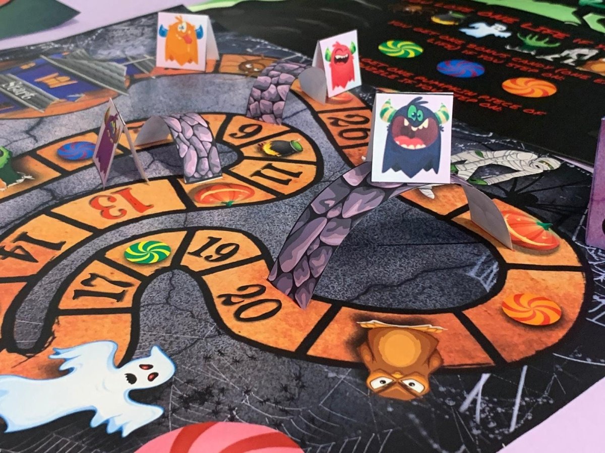 Get into the Halloween spirit with this entertaining board game! With creepy challenges and spooky scenarios, it’s the perfect addition to any Halloween party or family gathering.