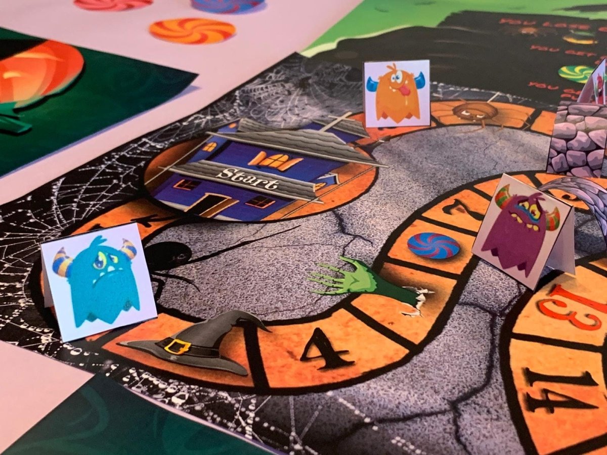 This board game delivers Halloween thrills with eerie themes and spooky challenges. Ideal for game nights, it brings a fun and frightful twist to your Halloween celebrations.