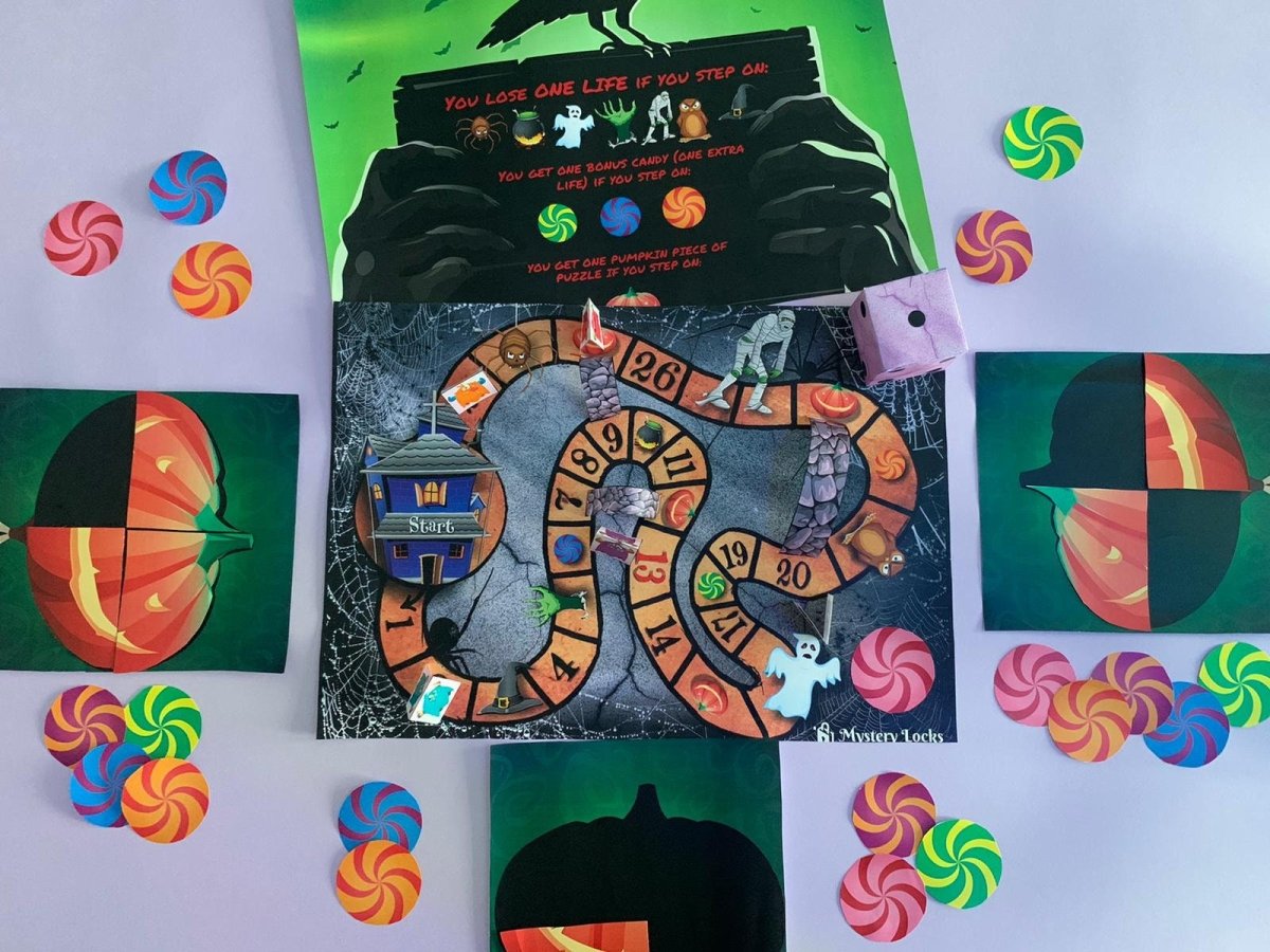 This Halloween board game offers a spooky and interactive experience with ghostly themes and creepy challenges. Perfect for adding a touch of fright to your game nights this Halloween.