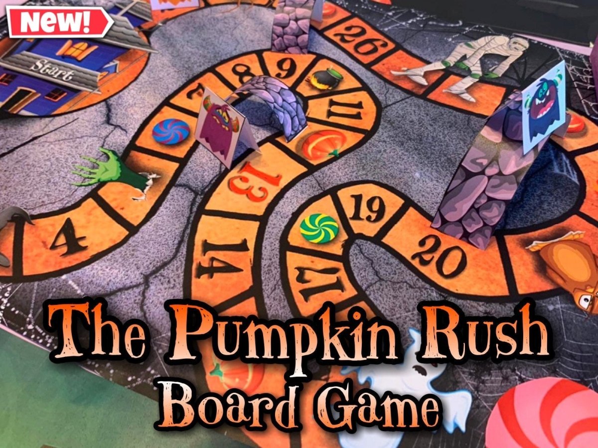 This Halloween board game brings spooky fun to your game nights with thrilling challenges and eerie surprises. Perfect for a haunted evening with family and friends!