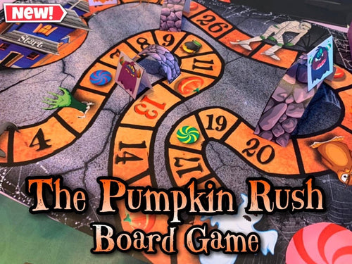 The Pumpkin Rush Printable Halloween Board Game