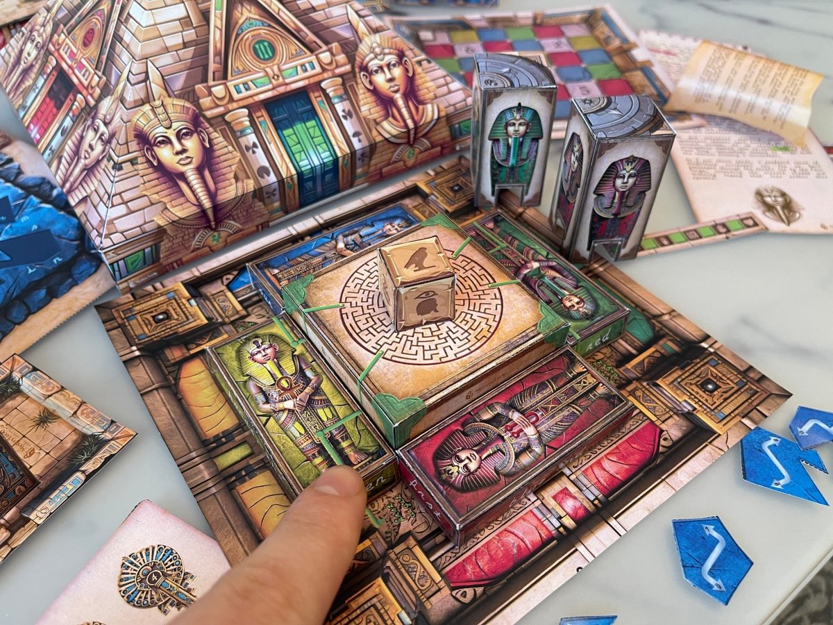 Following the maze of the printable escape room kit offers you answers to the escape room puzzle. The sarcophagi hide secrets inside, so answer riddles, analyze clues and uncover mysteries. The Pyramid is the perfect party game, perfect for all ages.