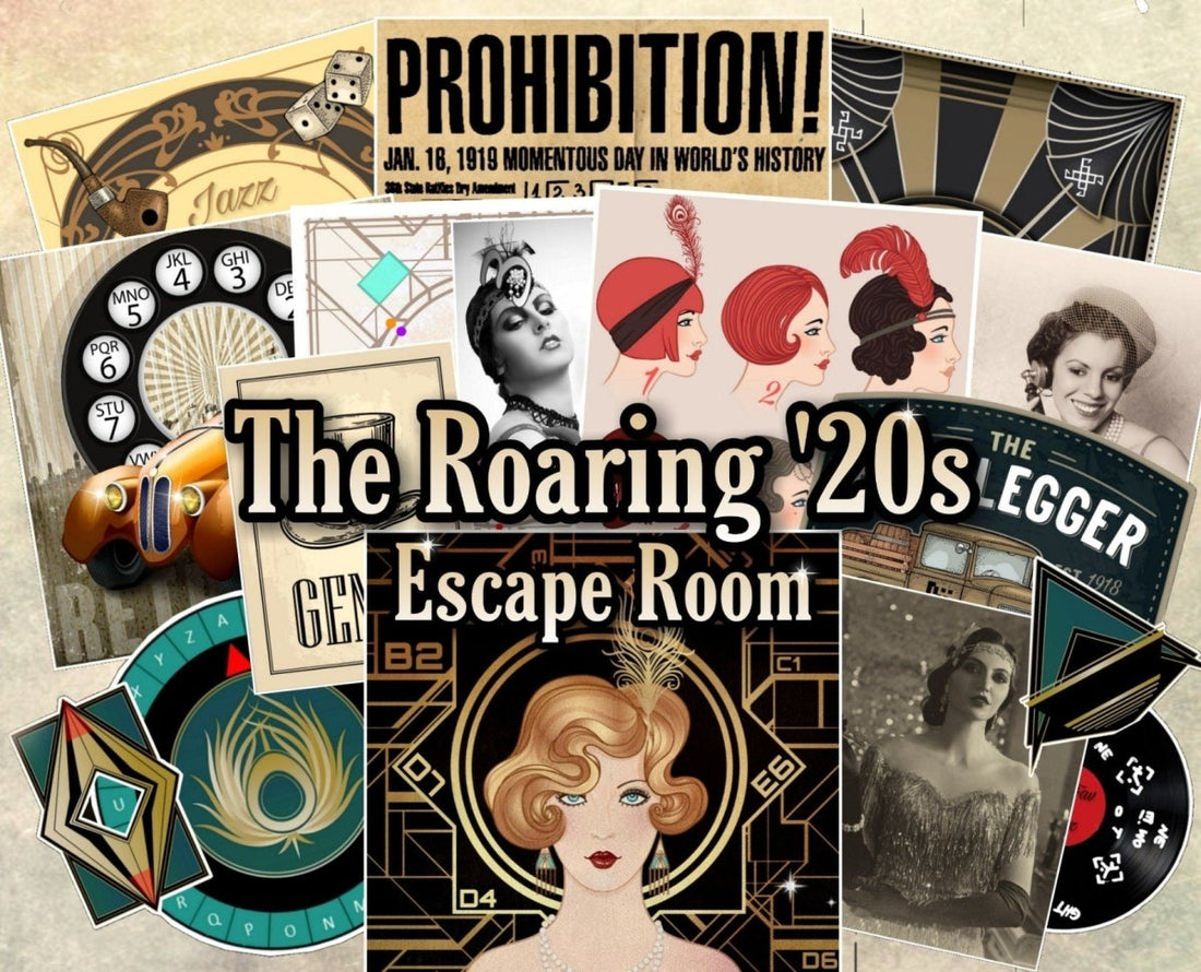 The Roaring 20's Printable Escape Room - MysteryLocks Home Escape Rooms