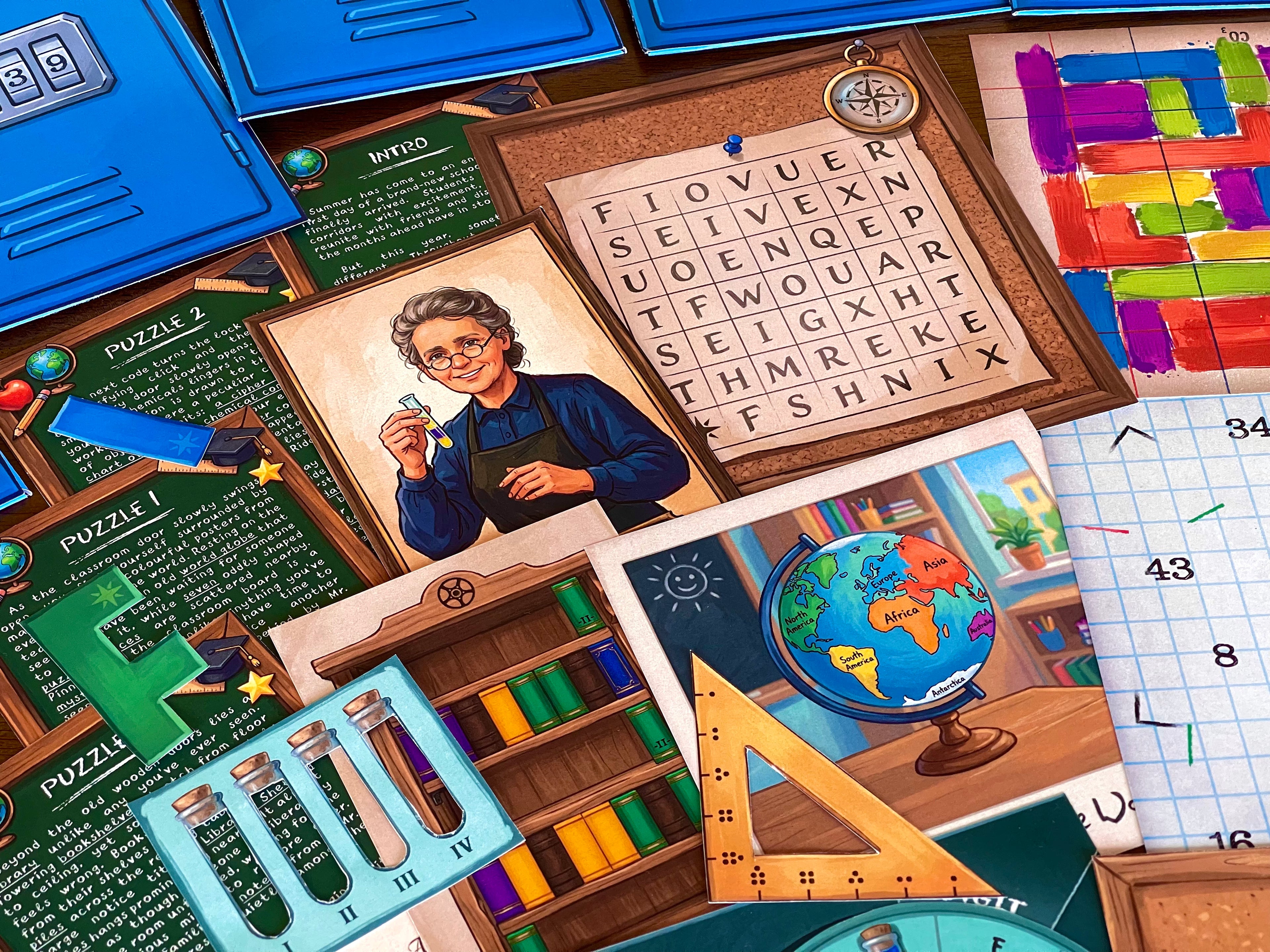 The School of Riddles - Printable Escape Room for Kids