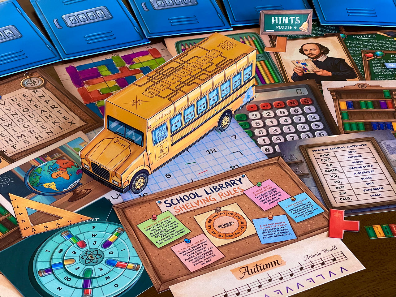The School of Riddles - Printable Escape Room for Kids