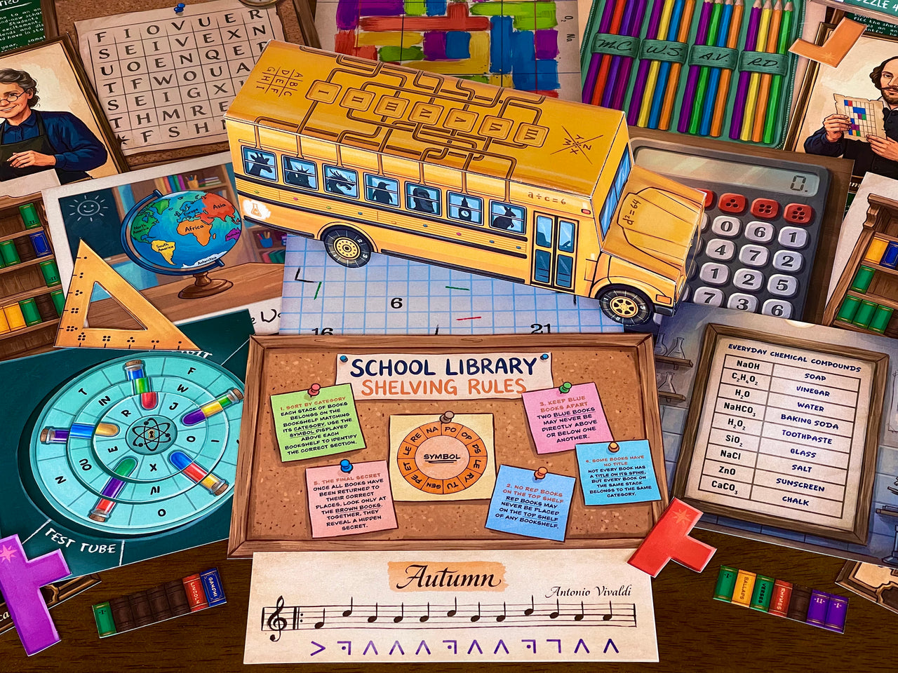 The School of Riddles - Printable Escape Room for Kids