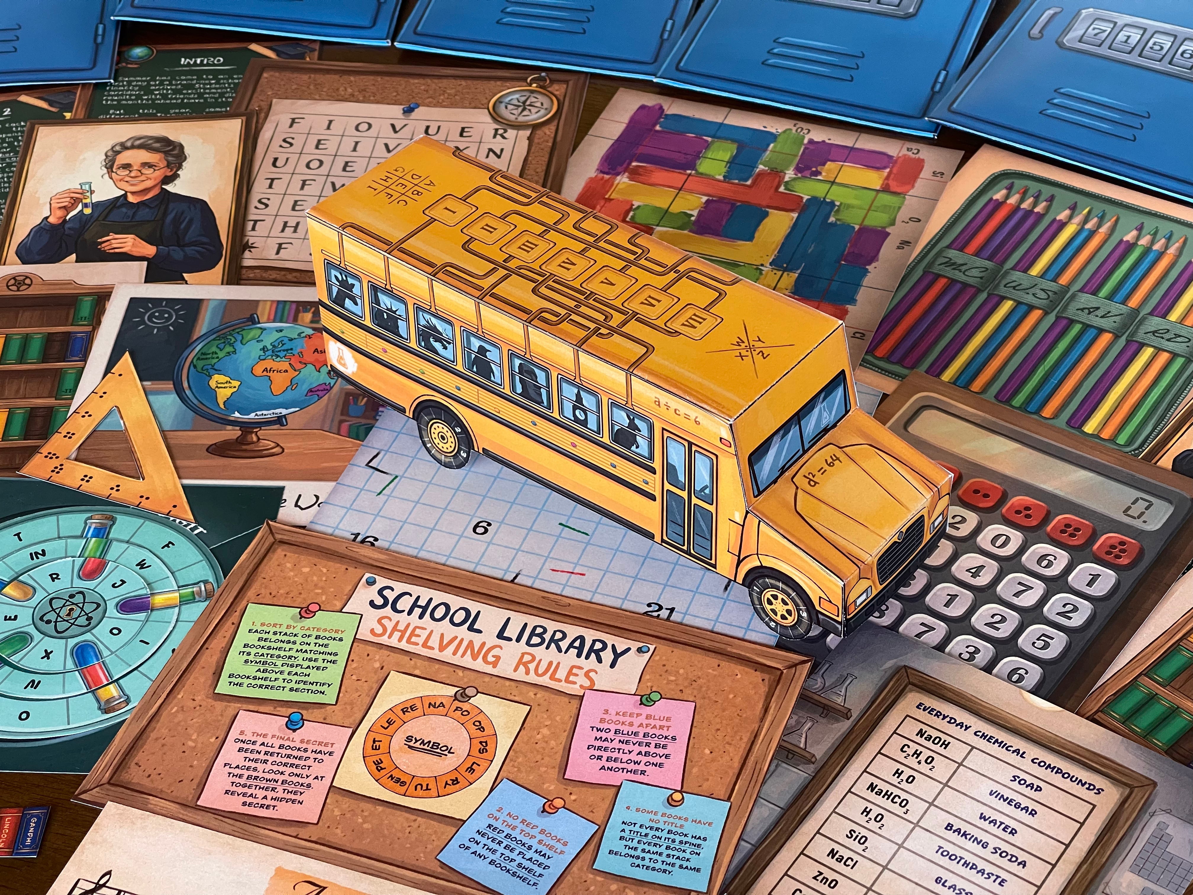 The School of Riddles - Printable Escape Room for Kids