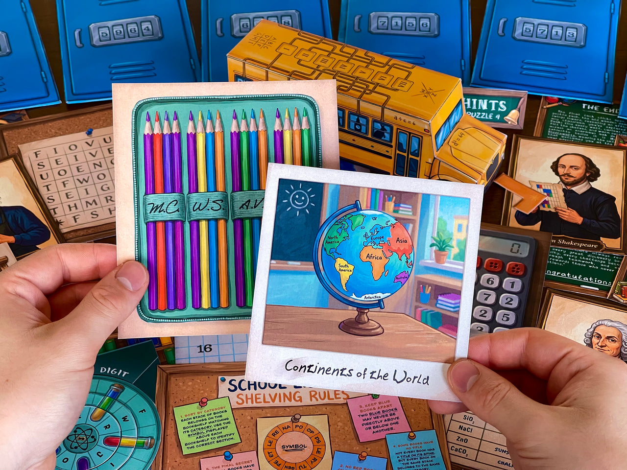 The School of Riddles - Printable Escape Room for Kids