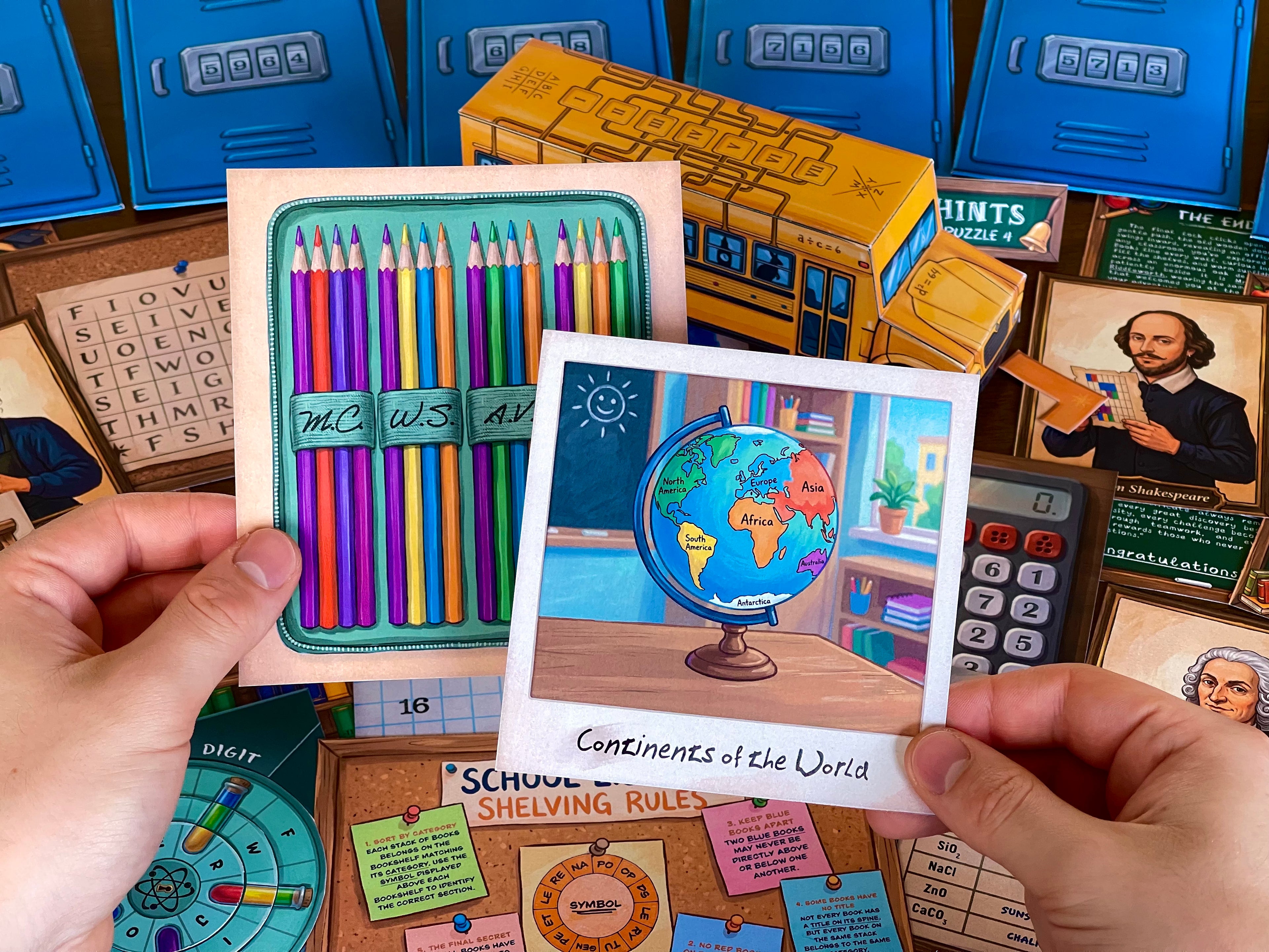 The School of Riddles - Printable Escape Room for Kids