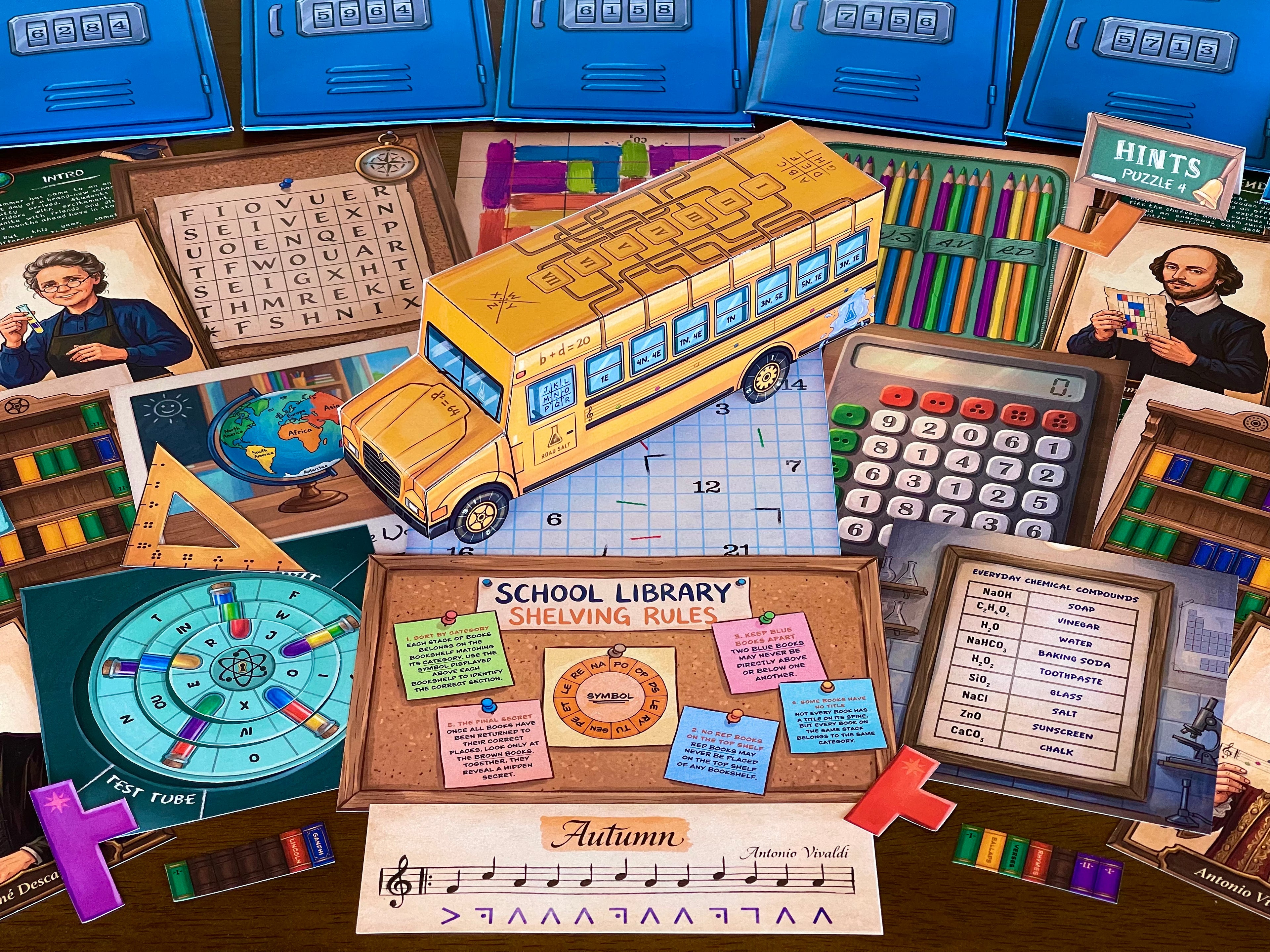 The School of Riddles - Printable Escape Room for Kids