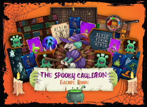 The Spooky Cauldron - Printable Halloween Escape Room for Kids