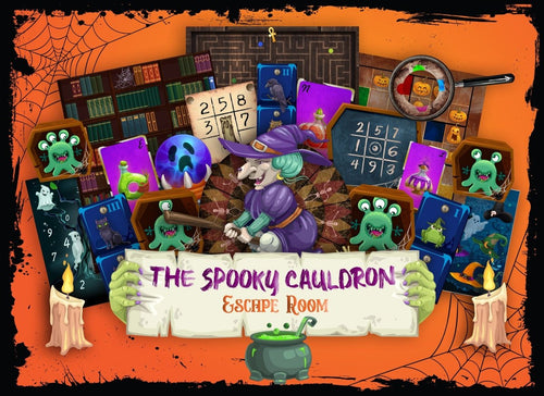The Spooky Cauldron - Printable Halloween Escape Room for Kids