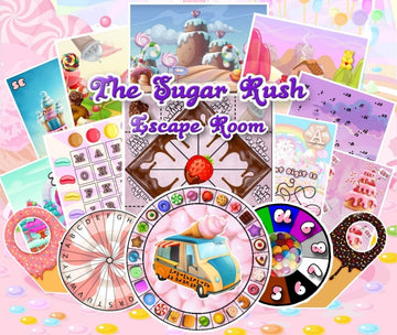 The Sugar Rush Printable Escape Room - MysteryLocks Home Escape Rooms