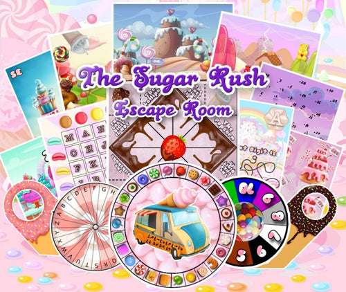 The Sugar Rush - Printable Escape Room for Kids