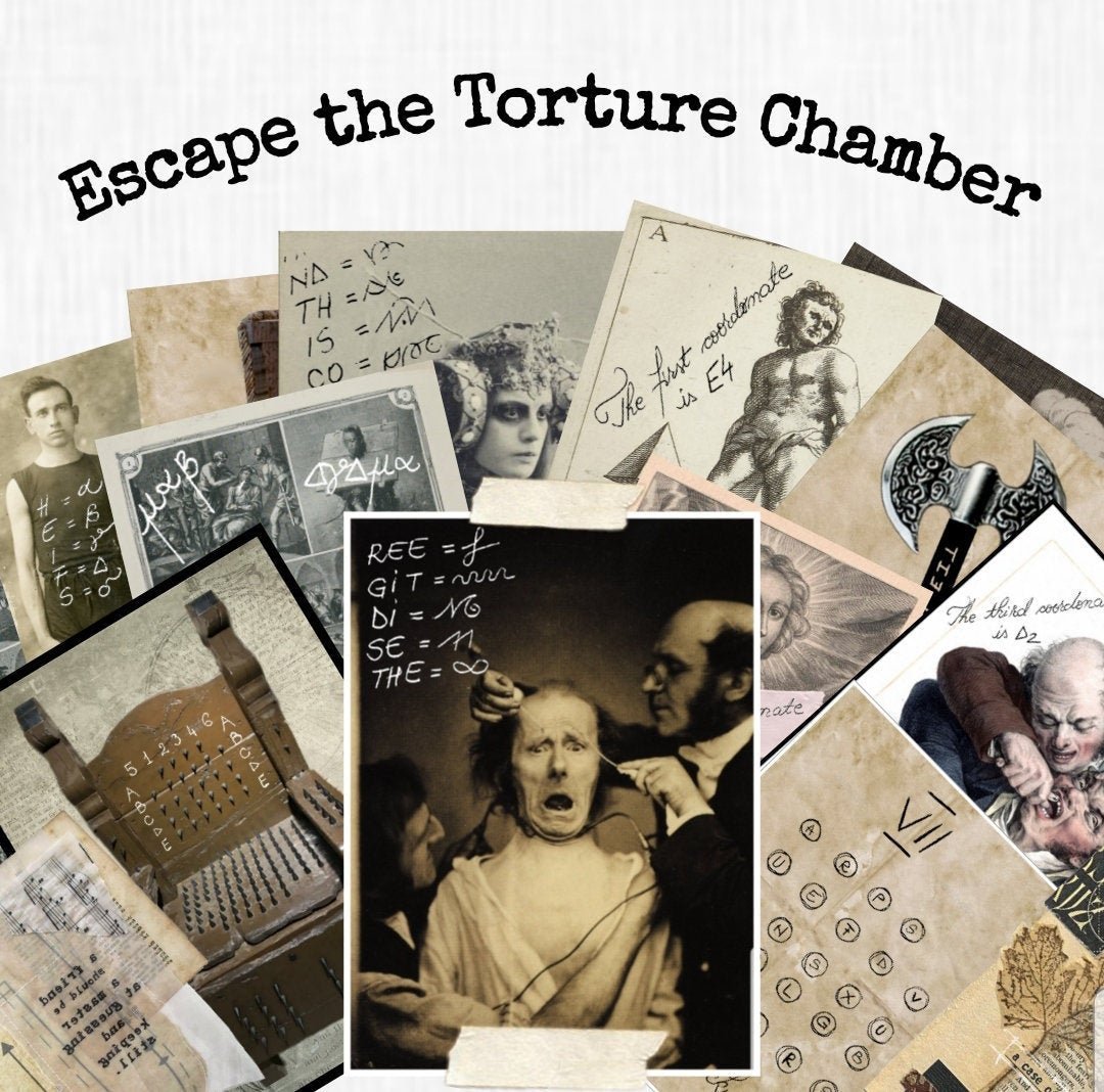 The Torture Chamber Printable Escape Room - MysteryLocks Home Escape Rooms