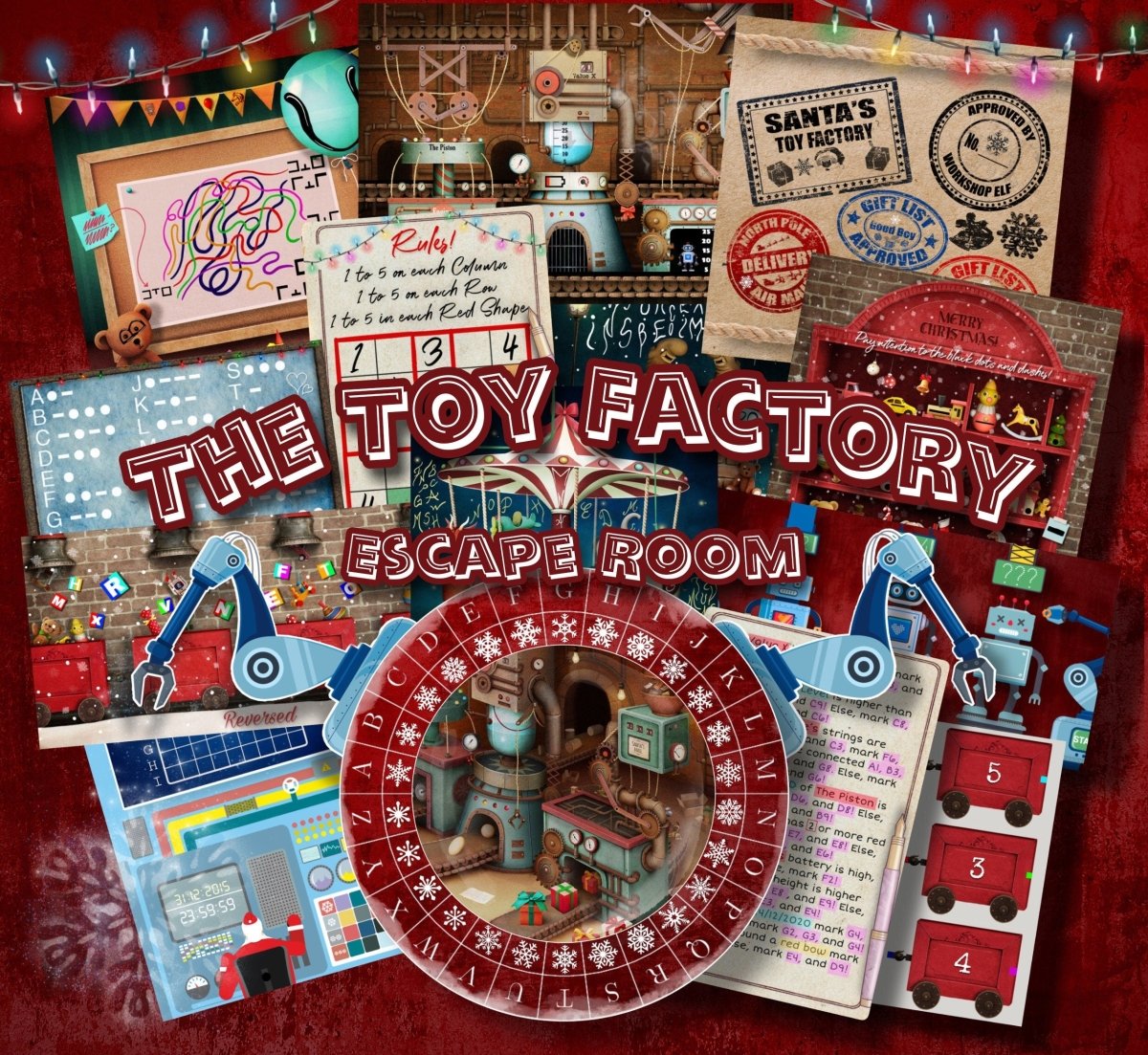 The Toy Factory Printable Escape Room - MysteryLocks Home Escape Rooms