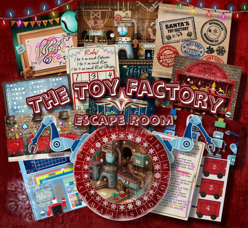 The Toy Factory - Printable Christmas Escape Room for Kids