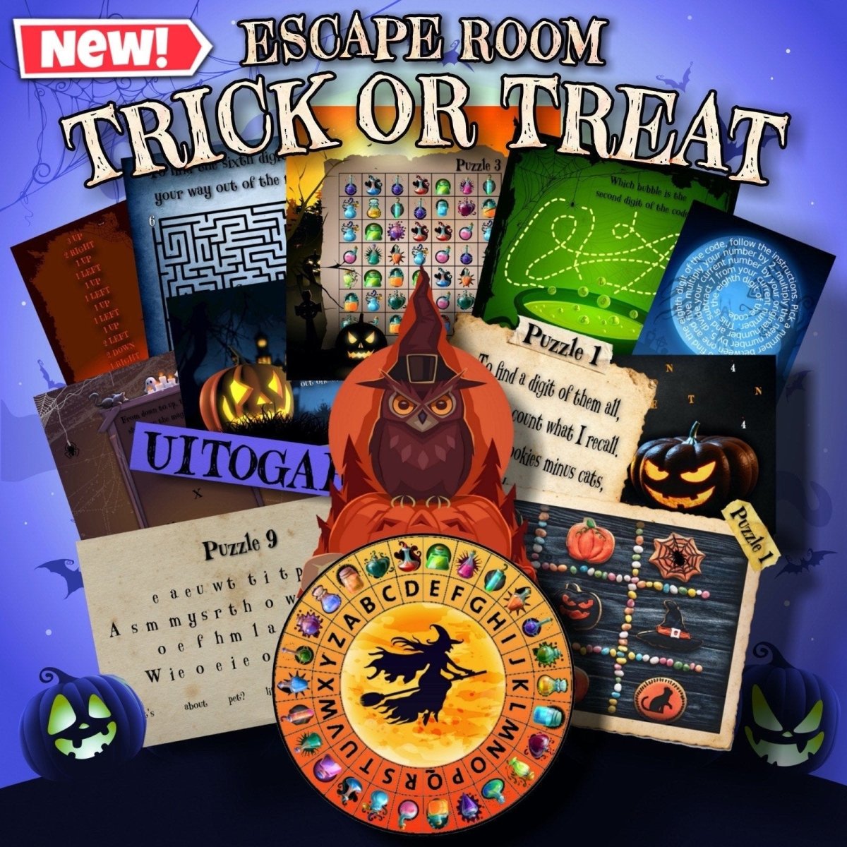 Enjoy a hauntingly good time with this DIY Halloween escape room kit. Printable puzzles and ghostly clues offer a fun, immersive experience perfect for spooky holiday gatherings.