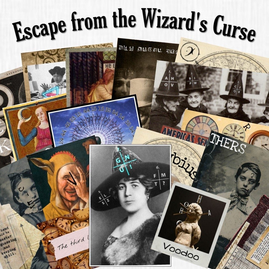 Wizard's Curse Printable Escape Room - MysteryLocks Home Escape Rooms